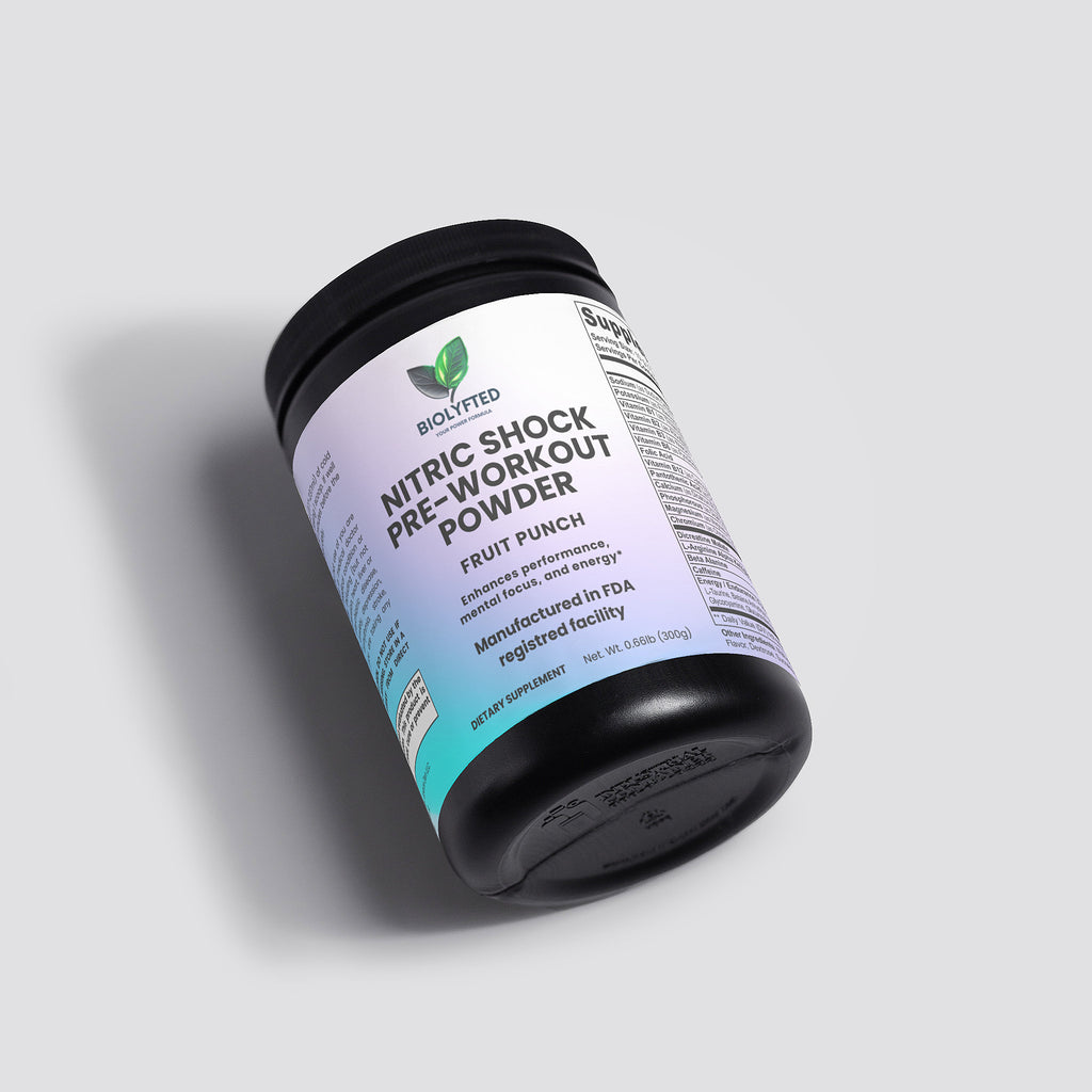 Polvo pre-entrenamiento Nitric Shock (Ponche de frutas)