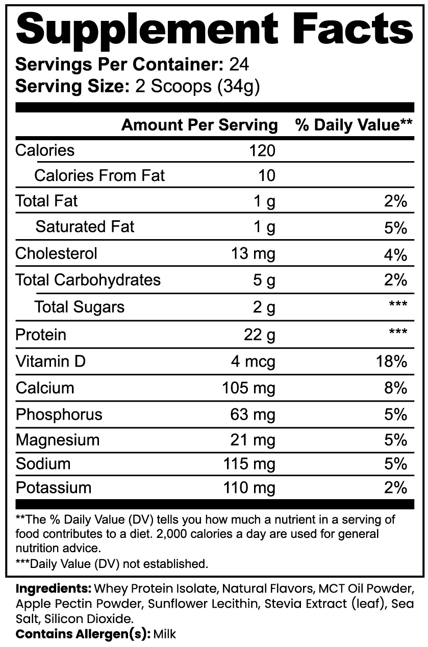Whey Protein Aislado 100 % Avanzado (vainilla)
